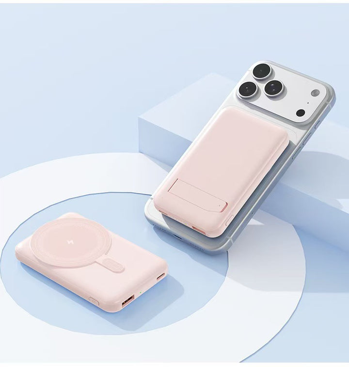 Powerbank med trådløs lader fra Skanto
