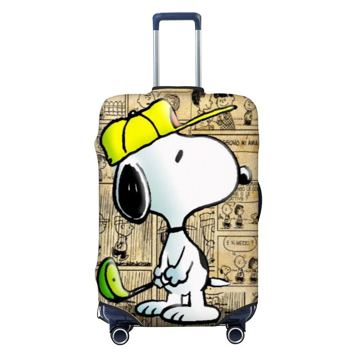 Unisex nan elastisk koffertrekk med Snoopy tegneseriemotiv, strekkbart beskyttende trekk for trolley med fire hjul Skanto