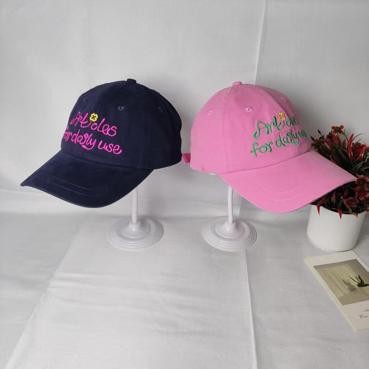Kvinne Casual Brodert Baseball Caps Skanto