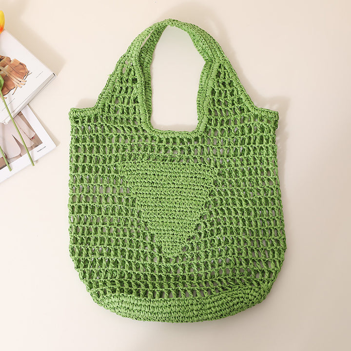 Chunky crochet tote bag with large handles Skanto