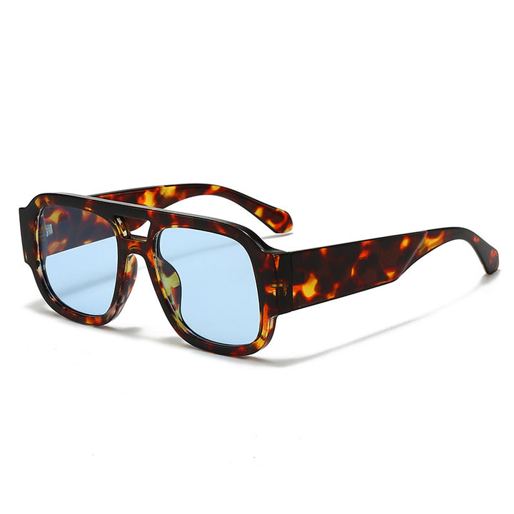 Unisex Bold Frame Retro Solbriller Skanto
