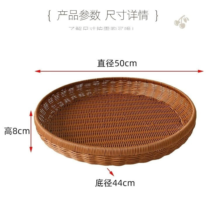 Unisex Rund Rattankurv Skanto