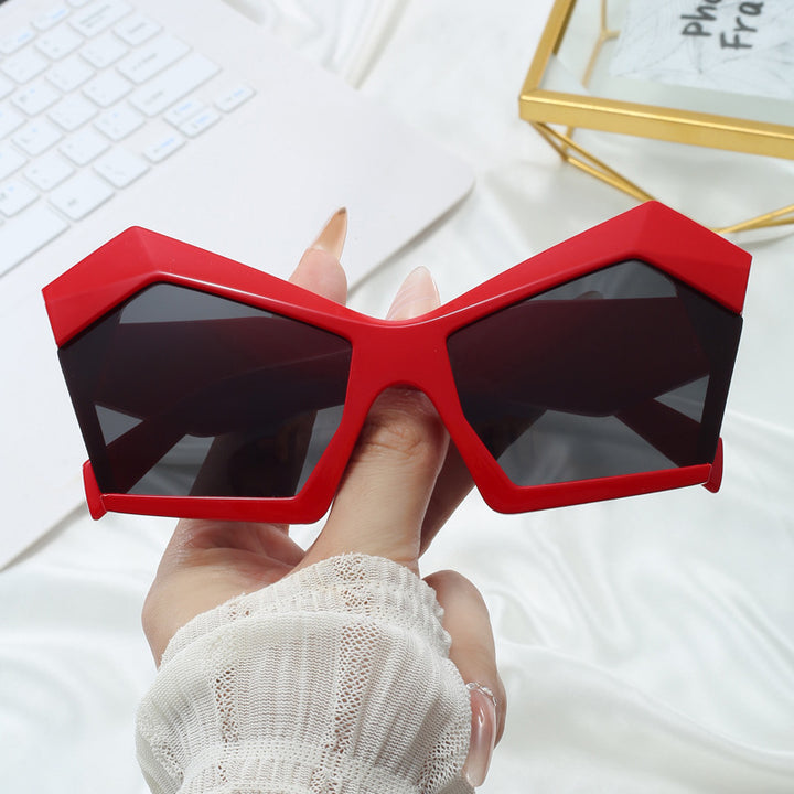 Dame geometrisk designerbrille Skanto