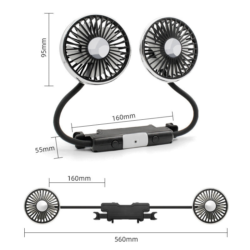 Kompakt Bil Mini Turbo Vifte Skanto