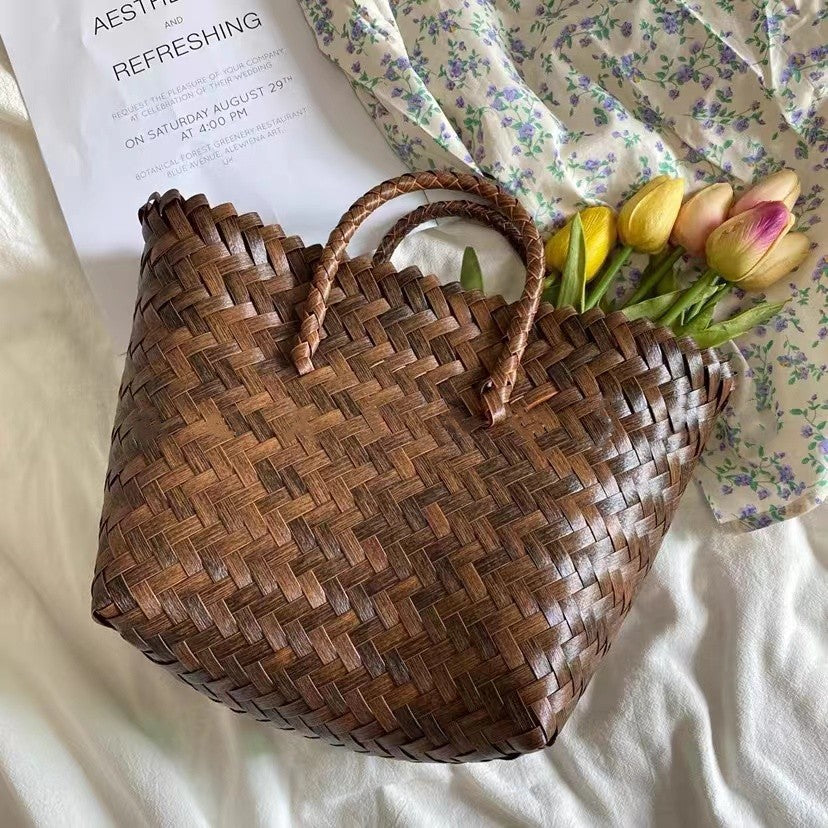 Elegant Flettet Bæreveske Skanto