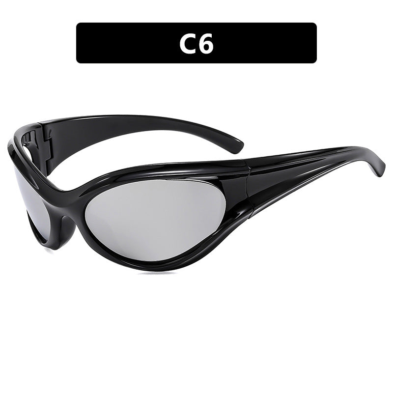 Women's sporty sunglasses with aerodynamic design Skanto