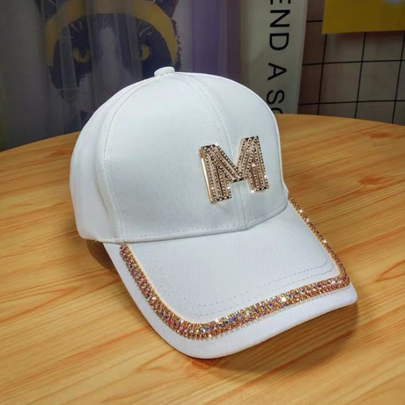 Kvinne Glitrende Pyntet Baseballcaps Skanto