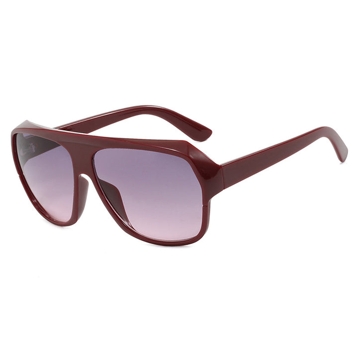 Dame moteriktig oversized solbrille med sporty design Skanto