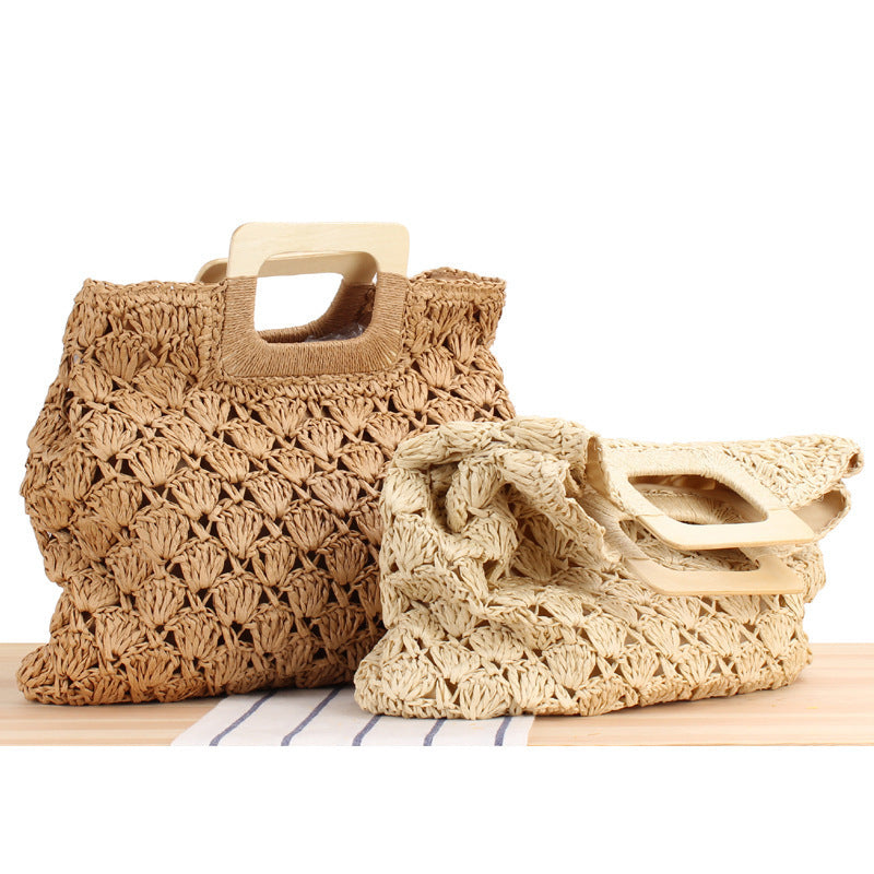 High-quality woven material handbag Skanto