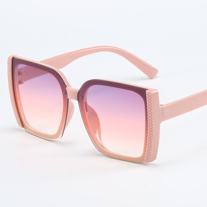 Dame oversized Designer-solbriller i moderne flettet design Skanto