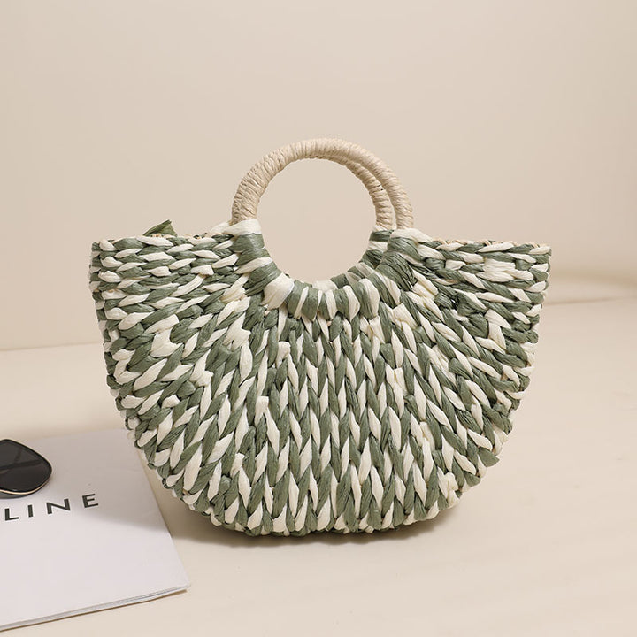 Braided basket bag with unique design Skanto