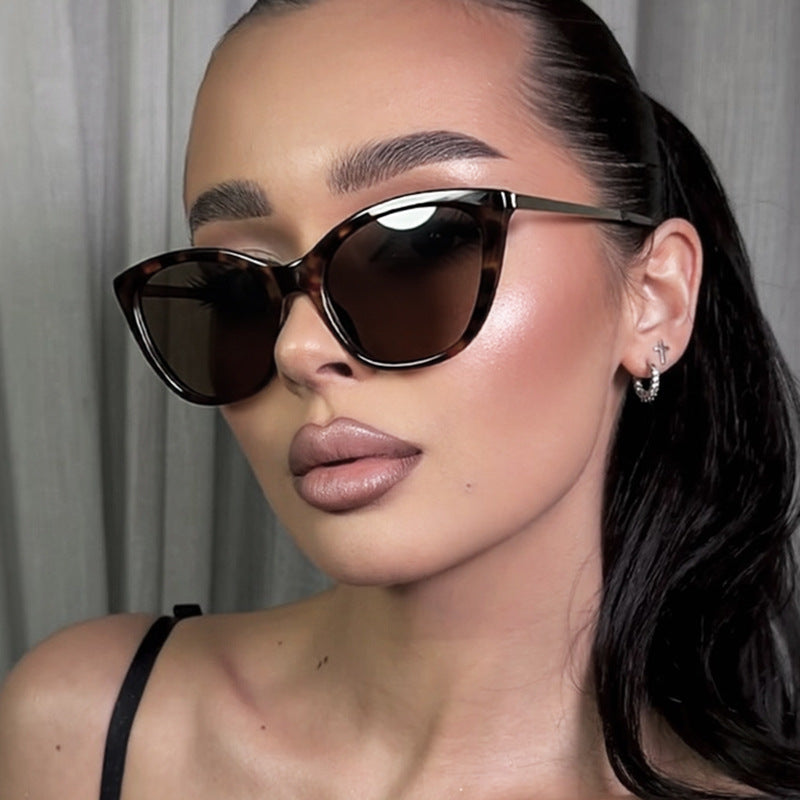 Women's Elegant Cat-Eye Sunglasses with High-Quality Frame and UV Protection Skanto