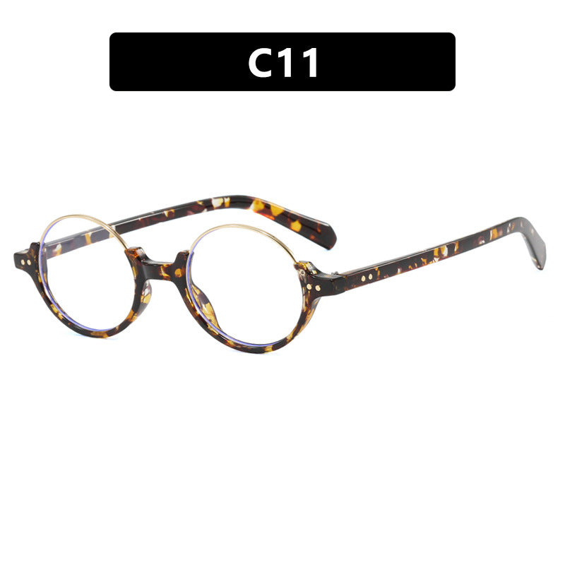 Women's round sunglasses with elegant plastic-coated frame Skanto