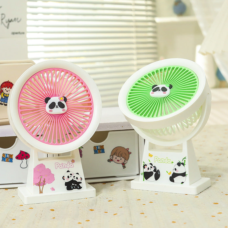 Dame Bærbar Minivifte med søtt Panda-design Skanto