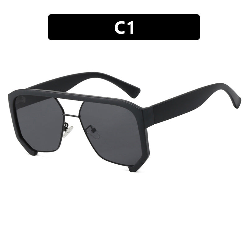 Skanto Women's Fashionable Oversized Sunglasses with Elegant, Faceted Frame Construction Skanto