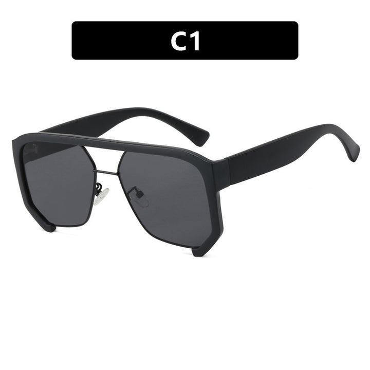 Skanto Women's Fashionable Oversized Sunglasses with Elegant, Faceted Frame Construction Skanto