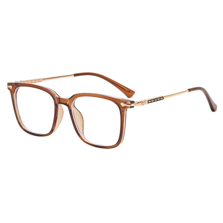Dame moteriktig solbrille med elegant ramme og kontrasterende glass Skanto