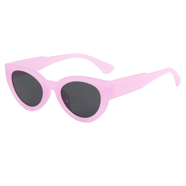 Dame moteriktig firkantet solbrille med speilende glass Skanto