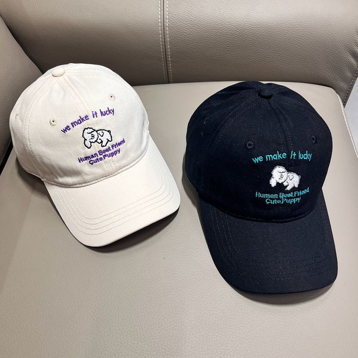 Herre Casual Brodert Valp Design Baseball Caps Skanto