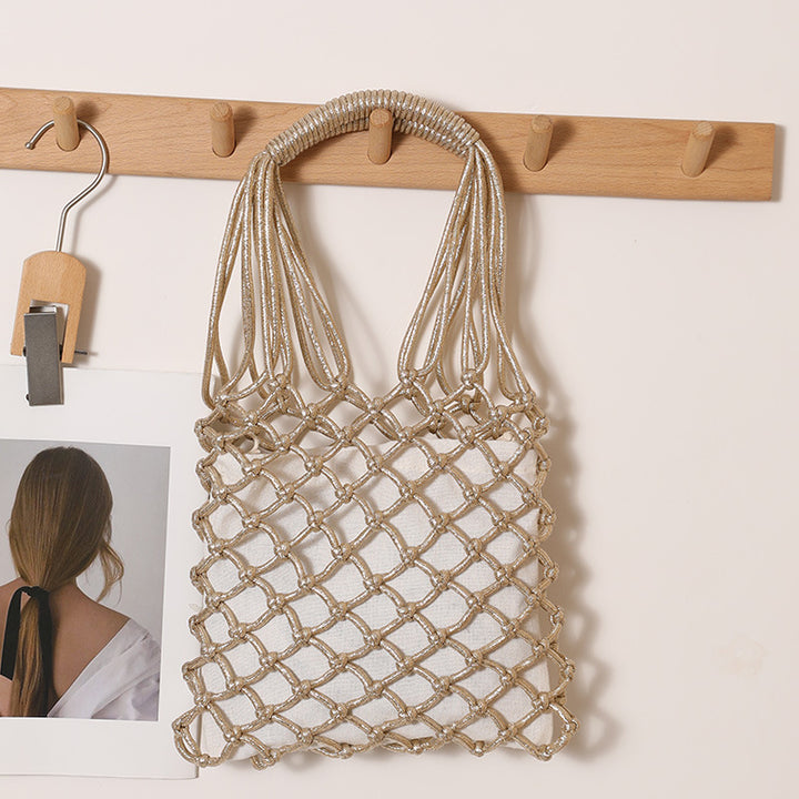 Elegant net tote bag with sturdy handles Skanto