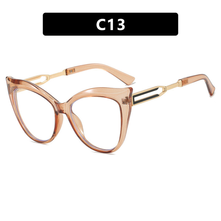 Women's cat-eye glasses with elegant metal frame Skanto