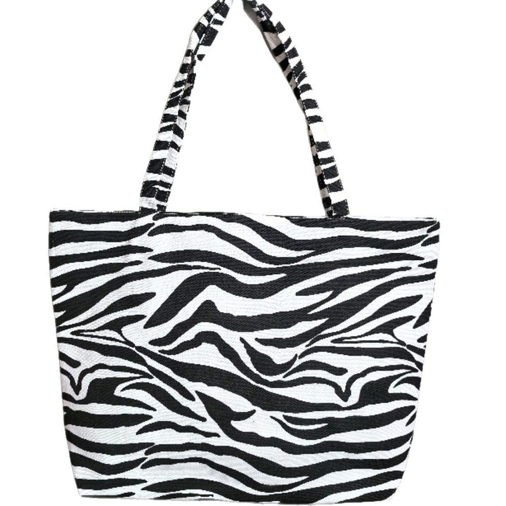 Stort zebradesign bæreveske Skanto