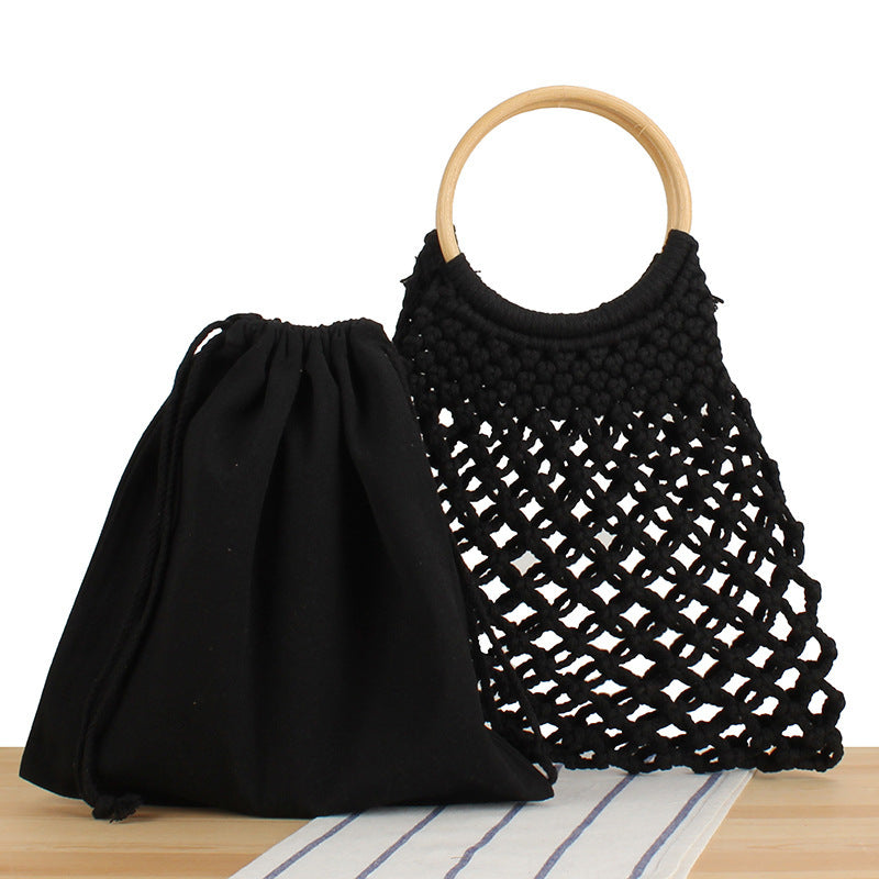 Modern Macrame Handbag with Inner Pocket Skanto