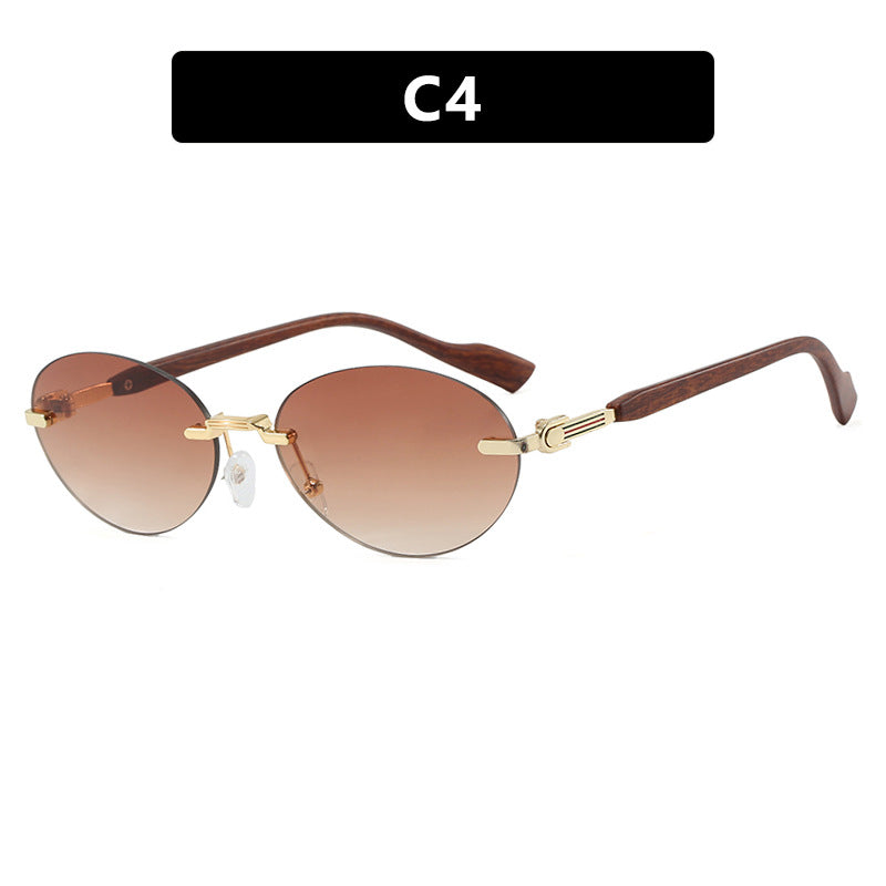 Women's Fashionable Sunglasses in Elegant Retro Style with High-Quality Lenses and Wood Details Skanto