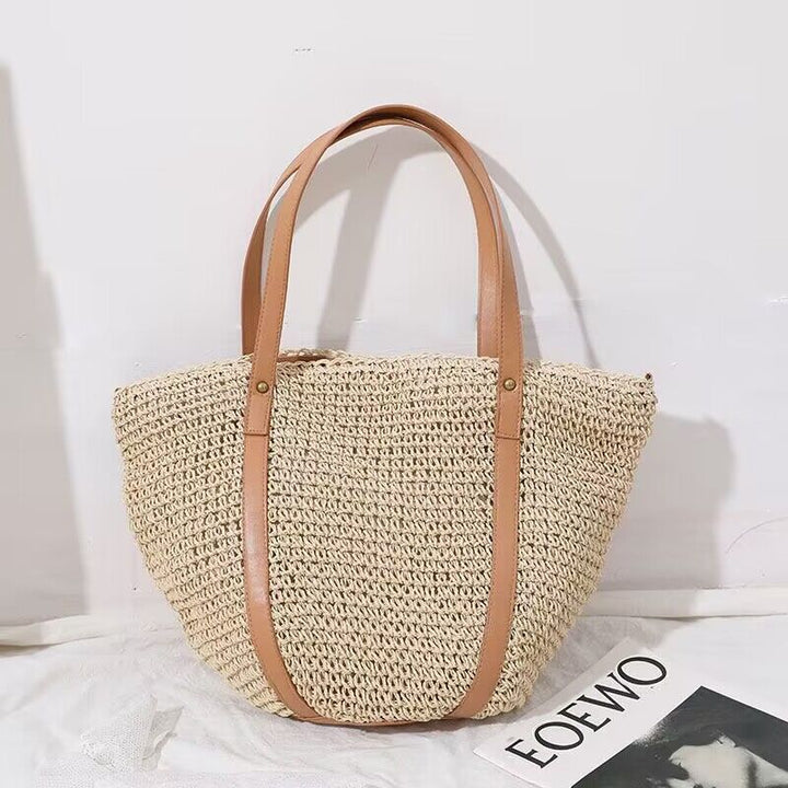 Large Woven Tote Bag with Adjustable Straps Skanto