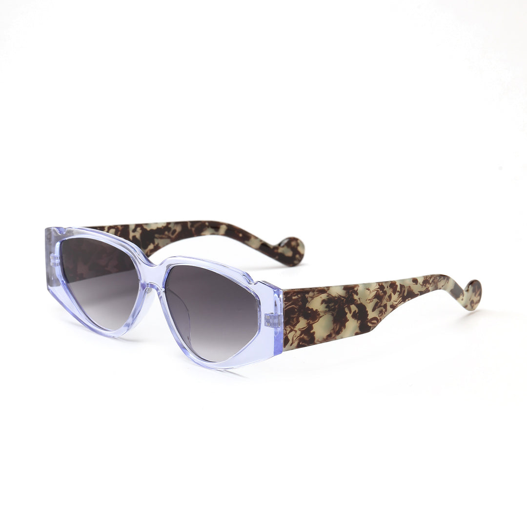 Dame Fashion-solbrille med innovativ ramme og beskyttende UV-beskyttelse Skanto