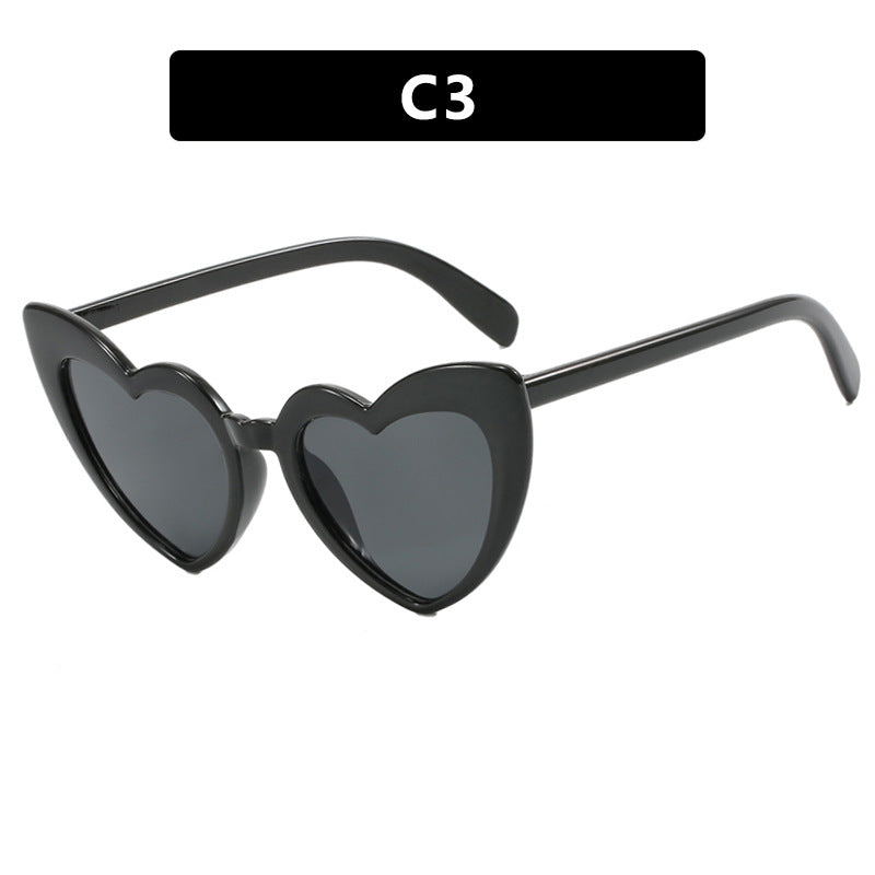 Women's heart-shaped sunglasses with polarized lenses and high-quality plastic frame Skanto