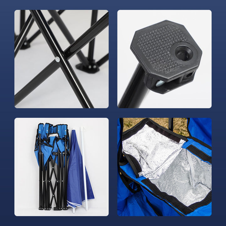 Folding Chair Set with Sunshade Skanto