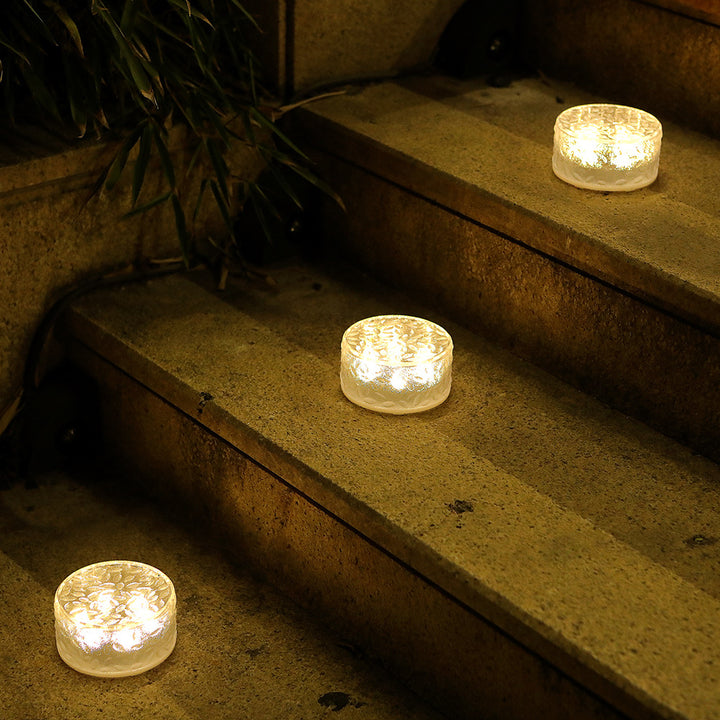 Frosted Glass In-Ground Solar Pathway LED Lights Skanto