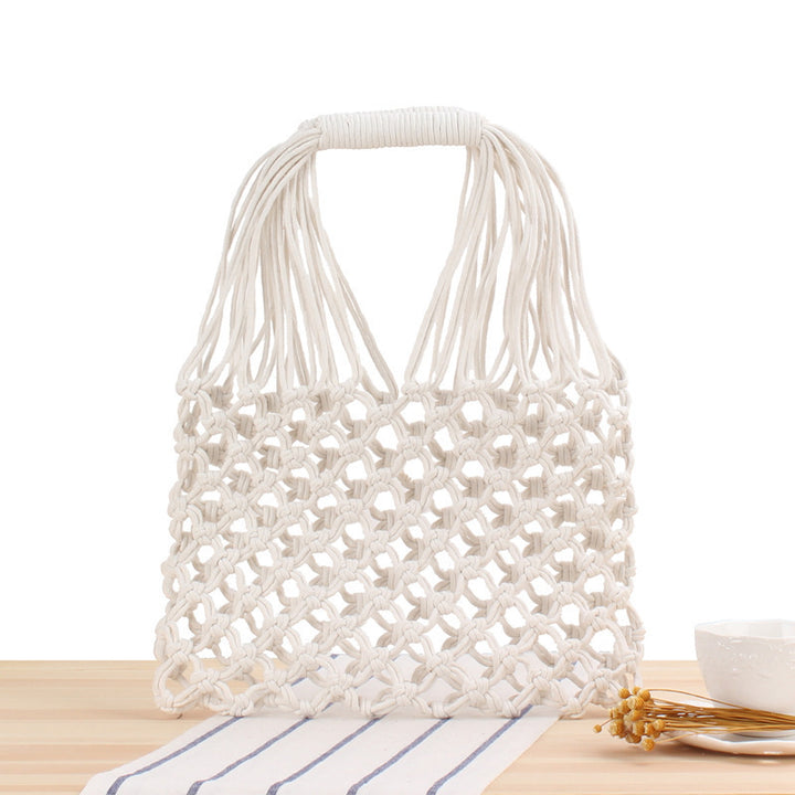 Modern Net Structure Shopper Tote Bag Skanto