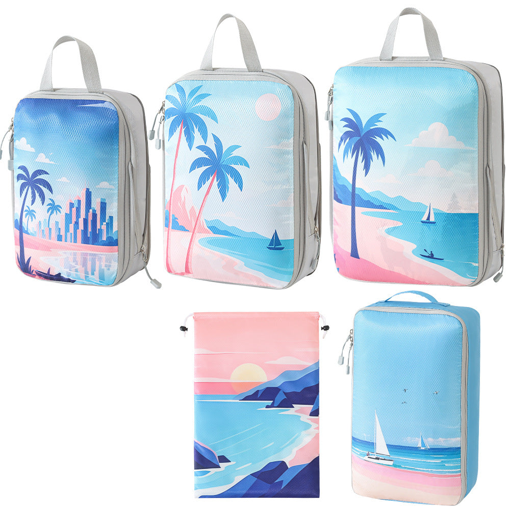 Set of Travel Organizers with Unique Nature Prints Skanto