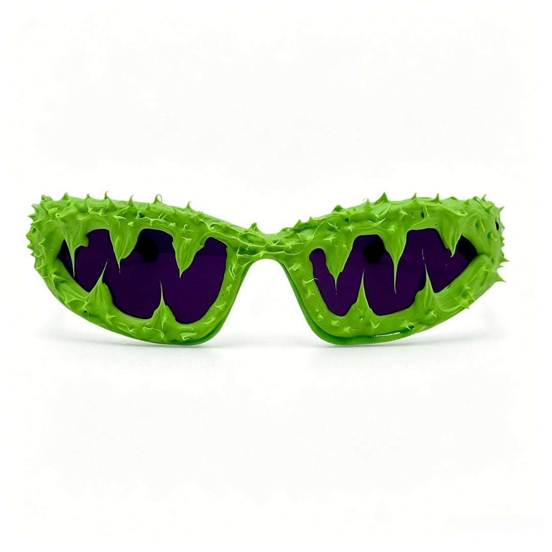 Dame kreativ fashion-solbriller med unike pigger og skull-design Skanto