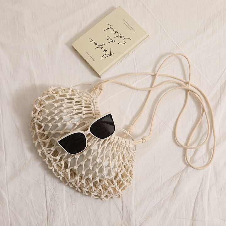 Fine Macrame Crossbody Bag with Reinforced Strap Skanto