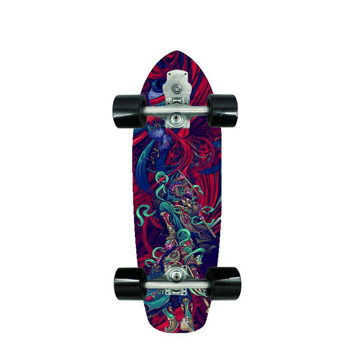 Retro-inspirert mini cruiser skateboard Skanto