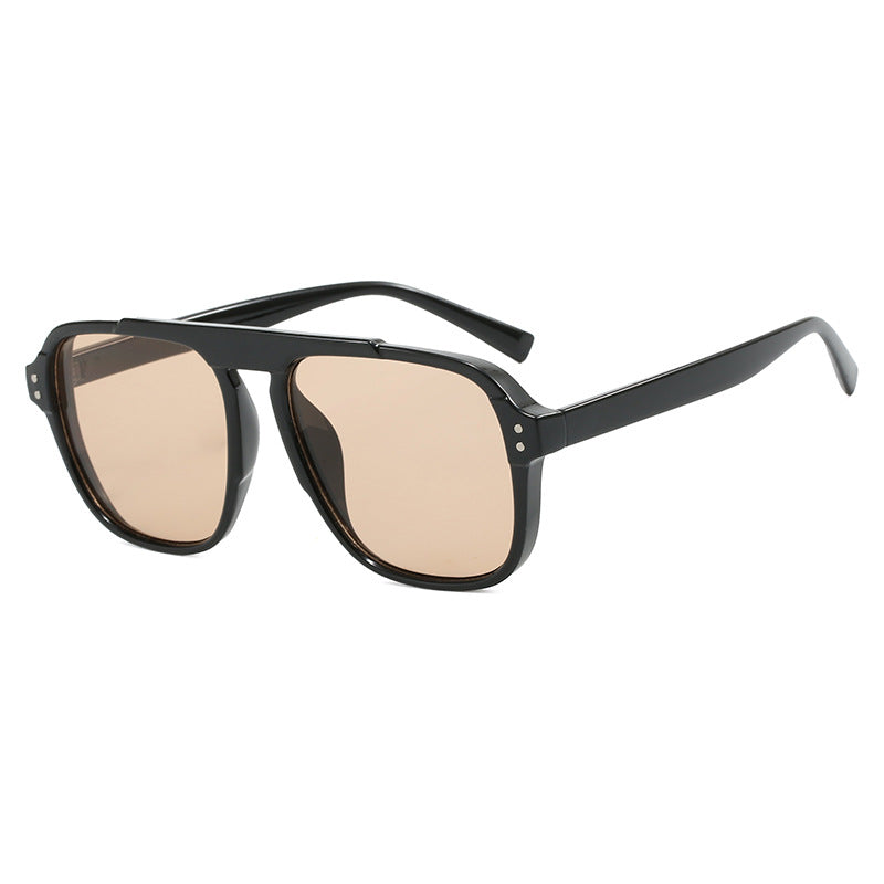 Women's geometric sunglasses with polarized yellow lenses Skanto