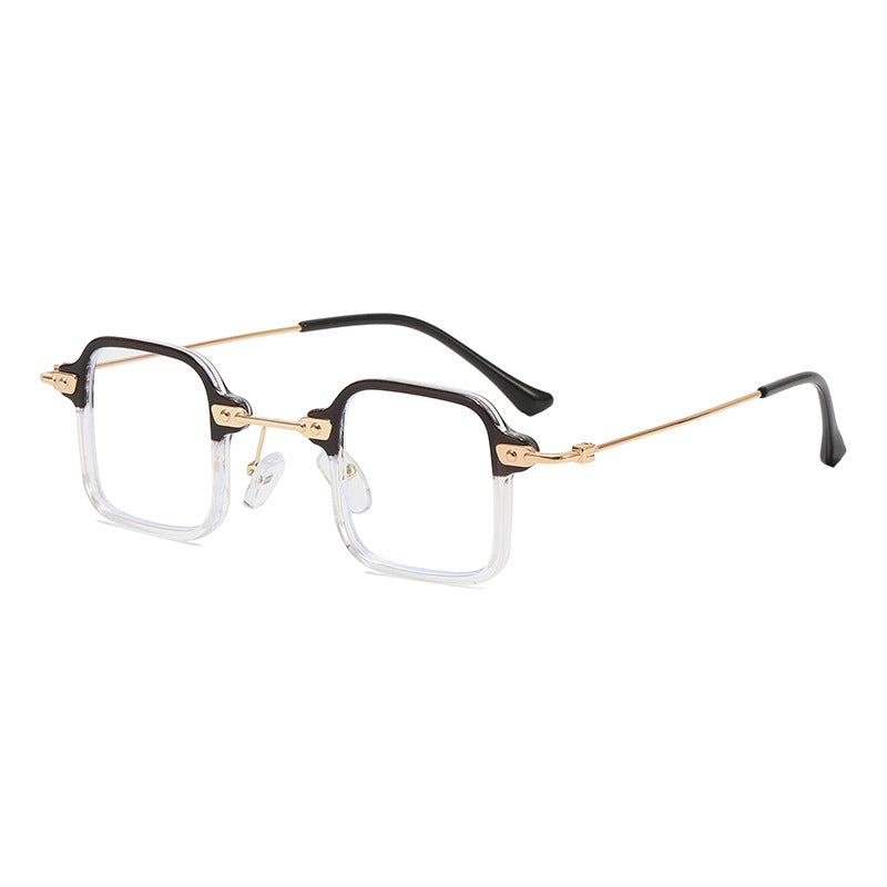 Dame kvadratisk motesolbrille med stilig metallramme Skanto