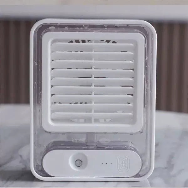 Unisex en størrelse kompakt USB mikroklima kjøler og stille bordvifte med gjennomsiktig vanntank og justerbar louvres Skanto