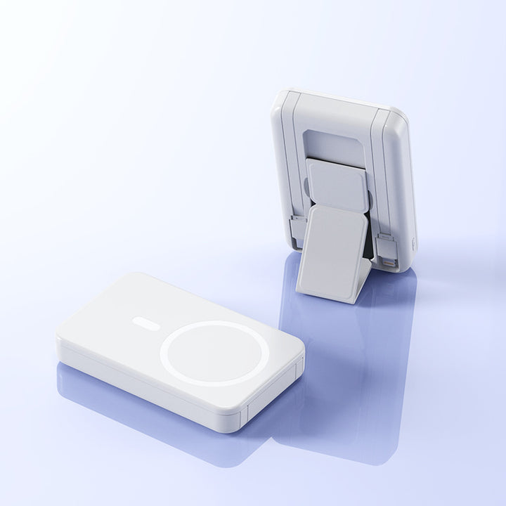 Bærbar Magsafe Powerbank med Integrert Stativ og Digital Skjerm Skanto