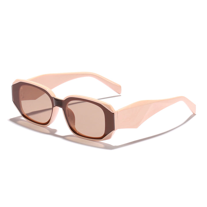 Dames moteriktig solbrille i kantet design med UV-beskyttelse Skanto