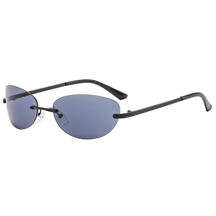Women's Fashionable Cat-Eye Sunglasses with Slim Metal Frame and Polarized Lenses Skanto