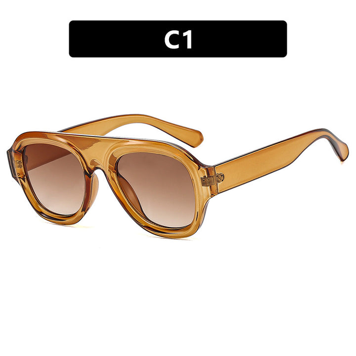 Damer oversized solbrille med moderne design og UV-beskyttelse Skanto