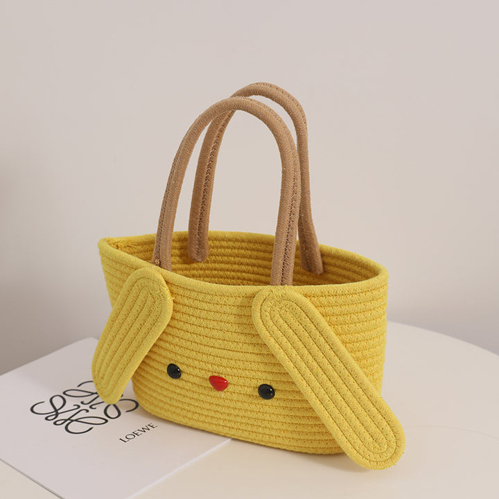 Playful fabric bag with animal motif Skanto