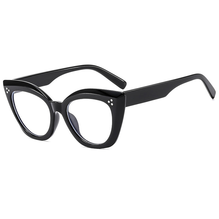 Dame Cat-Eye solbriller med luksuriøse detaljer Skanto