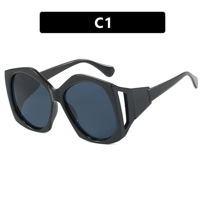 Women's oversized sunglasses with futuristic design Skanto