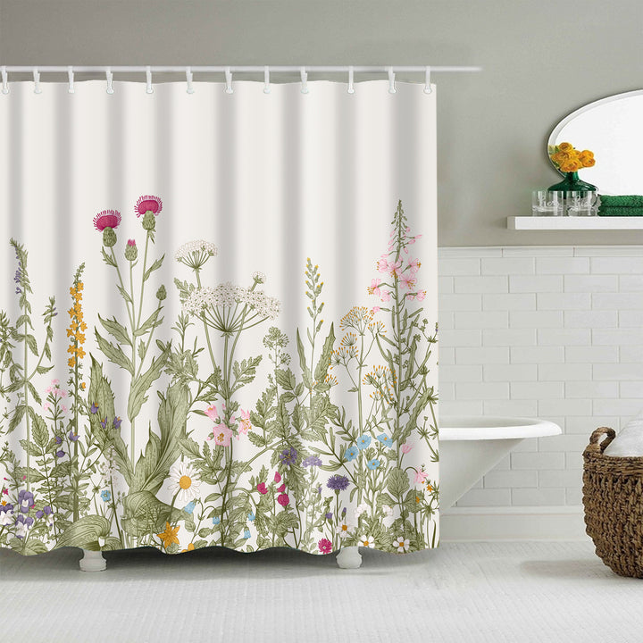 Blomster mønstrede badekar dusjforheng Skanto