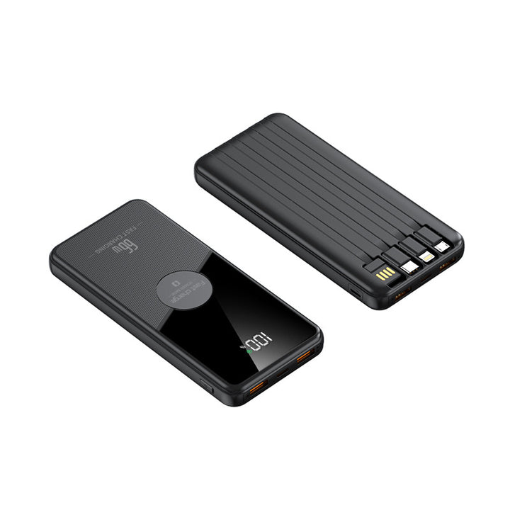 Powerbank med intelligent ladeindikator og flere tilkoblinger Skanto